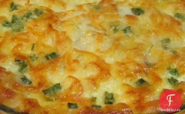 Quiche Rapidă Fără Crustă