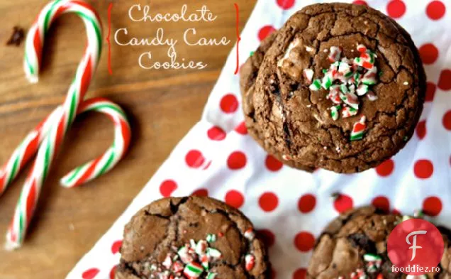 Cookie-Uri De Trestie De Bomboane De Ciocolată
