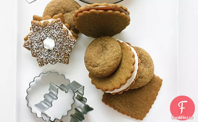 Cookie-uri Sandwich dulce de leche Gingersnap