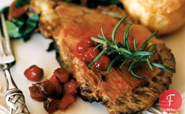 Friptură de coastă în picioare cu crustă de piper