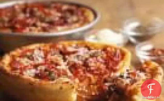 Mini pizza cu cârnați și piper