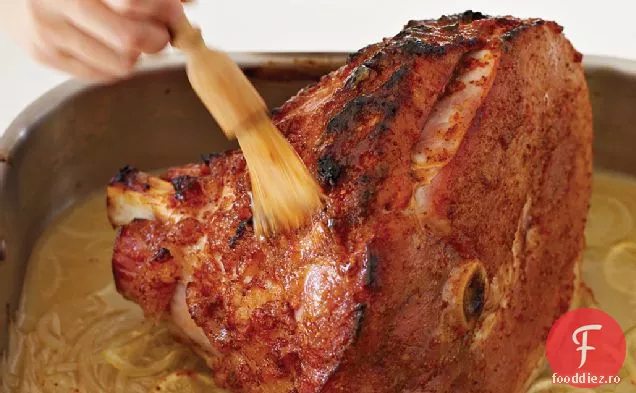 Șuncă glazurată cu lămâie și piper murat