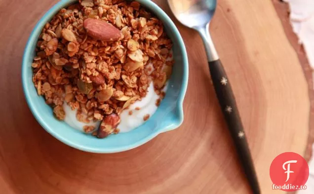 Granola de casă fără Gluten-Lactate-trestie de zahăr