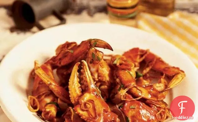 Crab crăpat cu sos de Tamarind