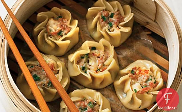 Găluște de porc și creveți (Shu mai)