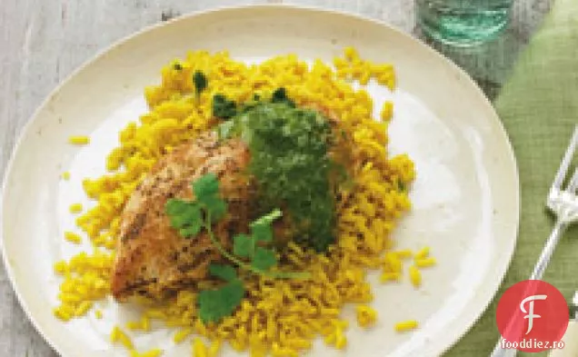 Pui Curry Cu Sos De Lămâie Coriandru