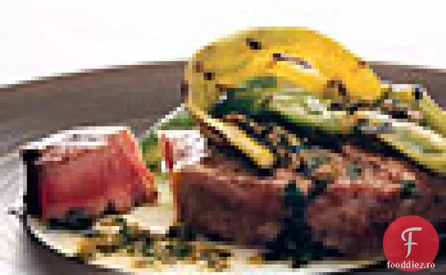 Ton Și Ardei La Grătar Cu Vinaigretă De Caper