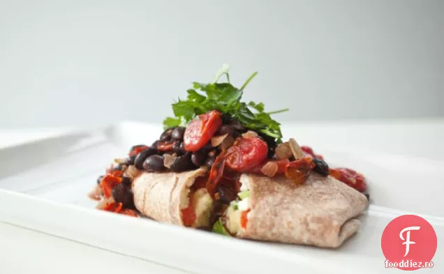 Mic Dejun Burritos Cu Sos De Fasole Neagră