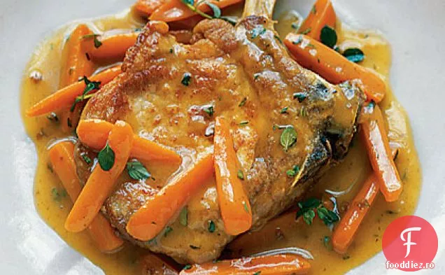 Cotlet de porc cu glazură de cidru