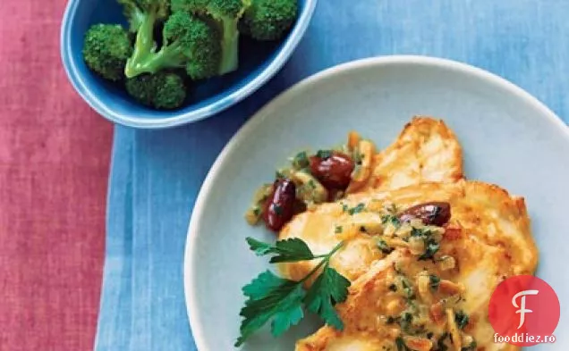 Scaloppine De Pui Portocaliu-Măsline