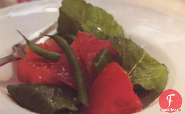 Salată De Roșii Și Fasole Franceză
