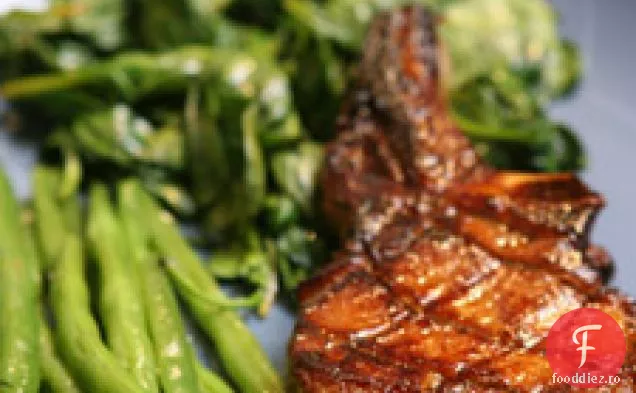 Cotlet de porc marinat cu sânge-portocaliu