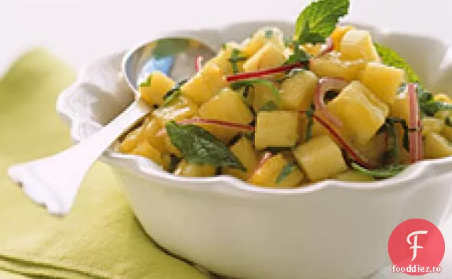 Salsa picantă de ananas și mentă