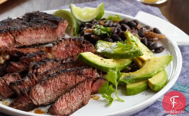Carne Asada cu fasole neagră