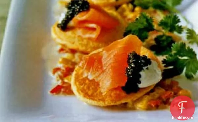 Clatite De Ardei Rosu Cu Porumb Si Caviar