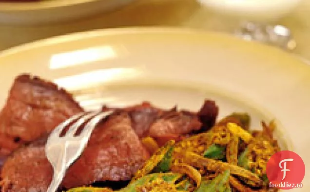 Tandoori-friptură de flanc condimentată