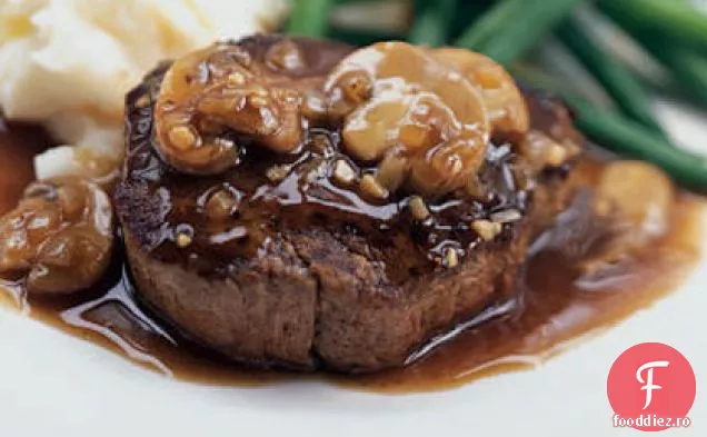Filet mignon cu Sherry-sos de ciuperci