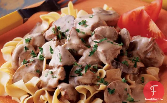 Slow Cooker Carne De Vită Stroganoff