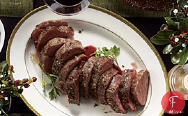 Filet de vită prăjit lent cu Rago cu ciuperci duble