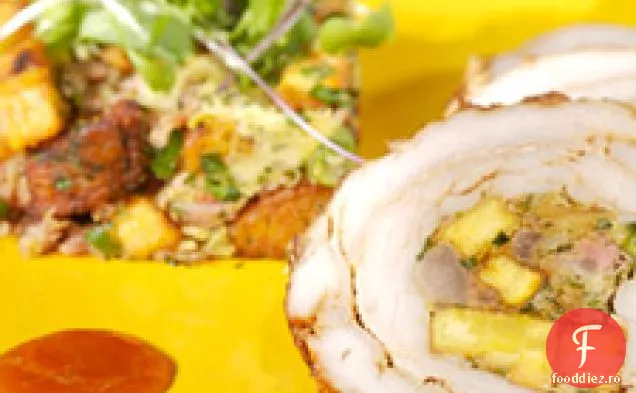 Loin de porc umplut cu pătlagină