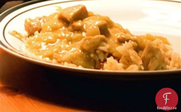 Sănătos și delicios: carne de porc Curried cu mere
