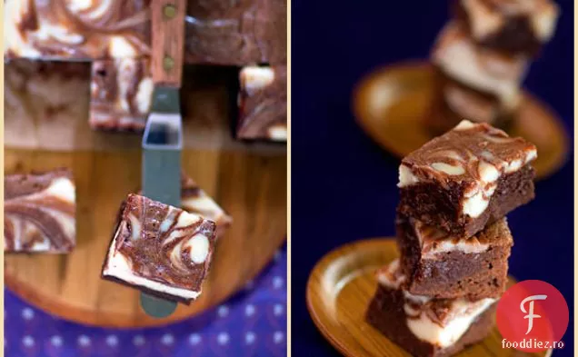 Cheesecake cu făină de amarant și orez-Brownies marmorate (gluten Fre