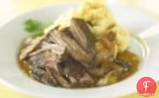 Carne de porc cu cinci condimente prăjită lent