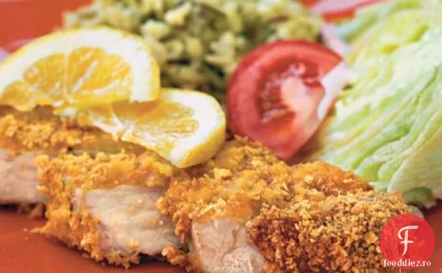 Cotlet De Porc Acoperit Cu Fulgi De Porumb