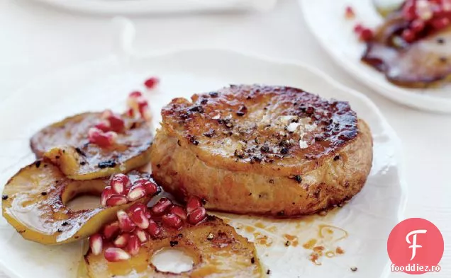 Cotlet de porc cu mere saut