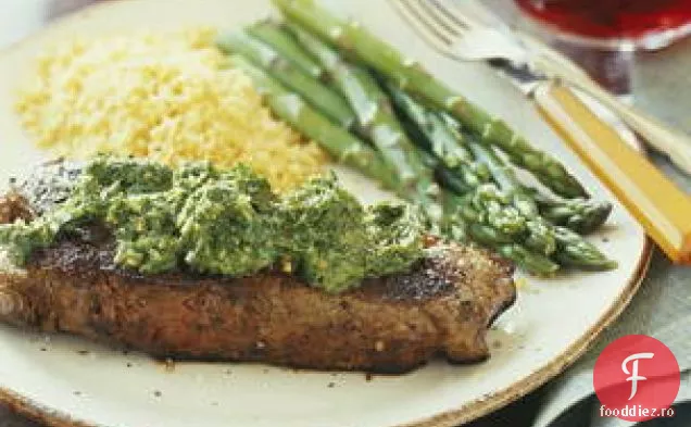 Friptură Chimichurri, Cotlet De Pui Sau Porc Cu Sparanghel Și Roșii