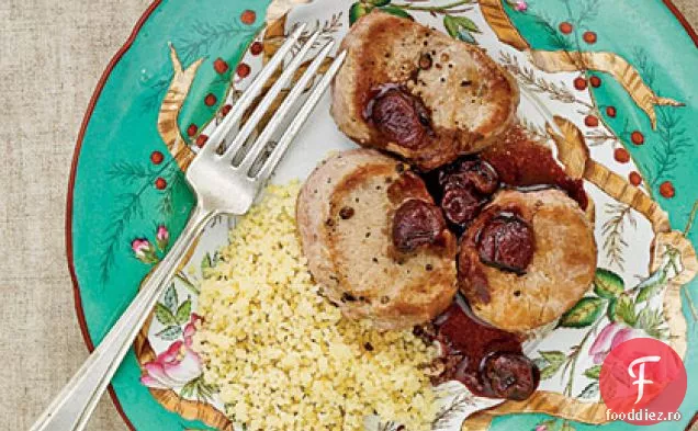 Carne de porc cu sos de tigaie de rodie