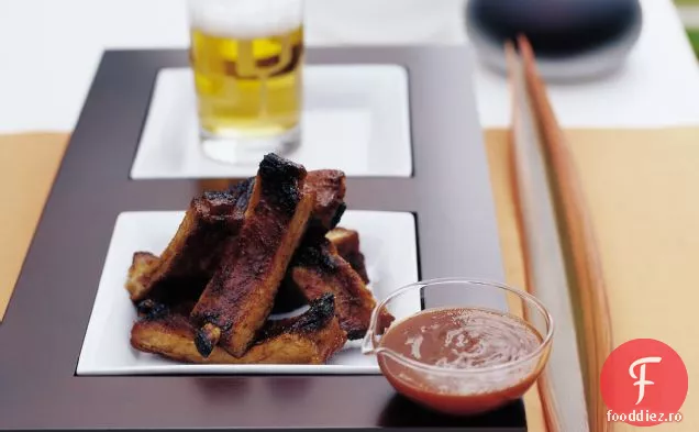 Coaste din spate pentru bebeluși cu cidru cu sos de grătar cu lămâie