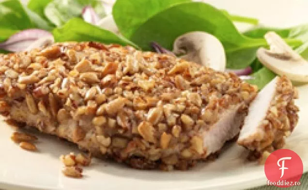 Cotlete de porc cu crustă de Pecan
