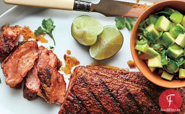 Carne de porc spaniolă cu Salsa de mere-citrice