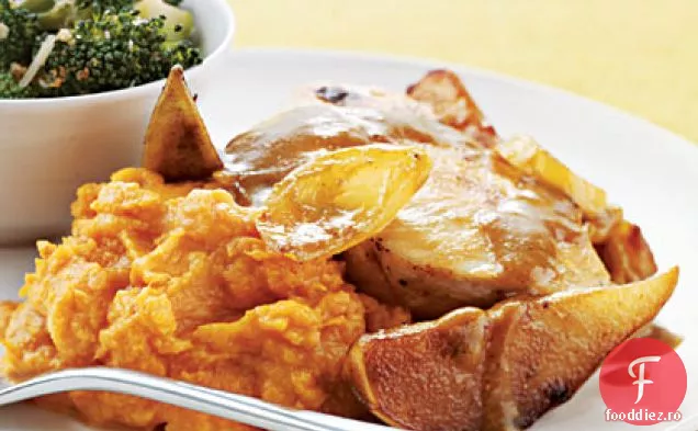 Pui curry cu pere