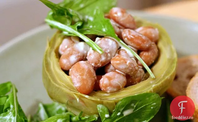 Salată De Anghinare, Fasole De Afine Și Rucola