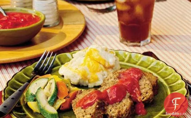 Pâine De Carne Cu Chile Verde-Sos De Roșii