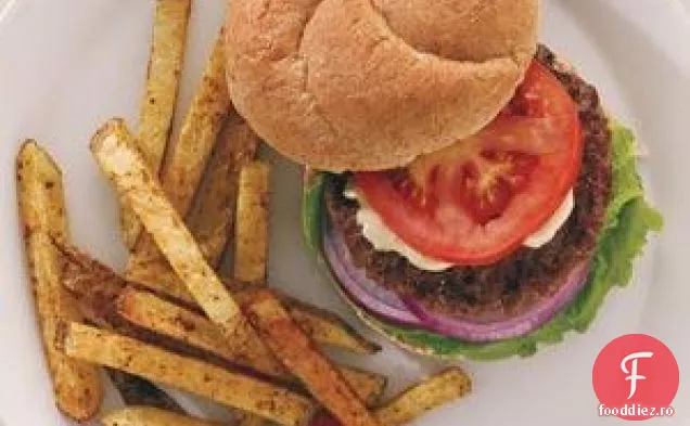 Burgeri Din California Cu Cartofi Prăjiți La Cuptor