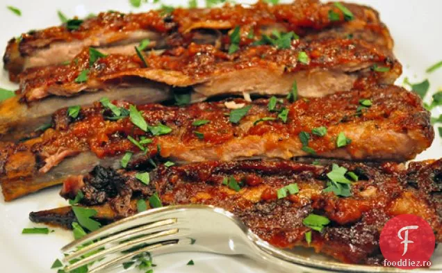 Pur și simplu Peachy BBQ coaste