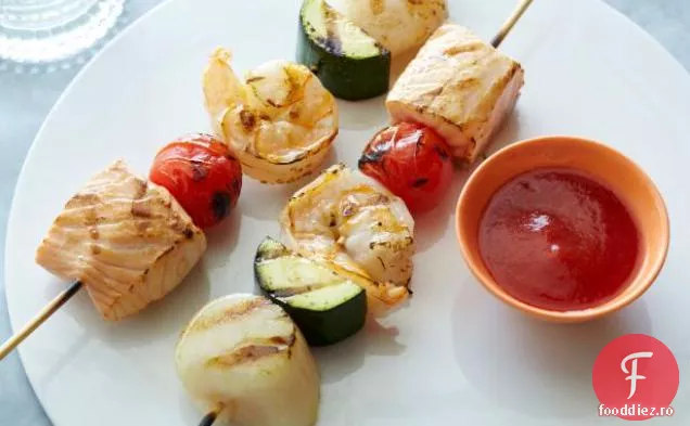 Frigarui de fructe de mare la grătar cu sos de grătar nu atât de Secret