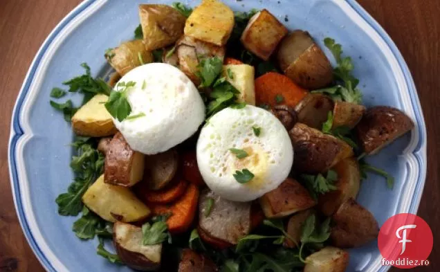 Cartofi, Anghinare Din Ierusalim, Rucola Și Un Ou Pocat