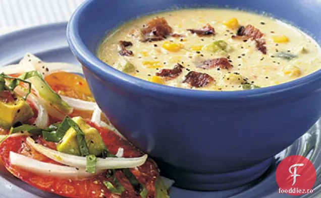 Chowder de porumb și slănină