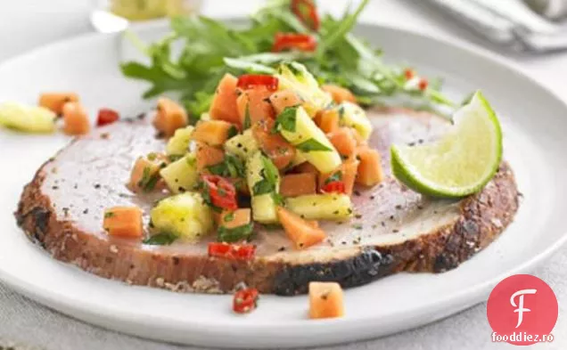 Gammon Cu Ananas Și Salsa De Papaya