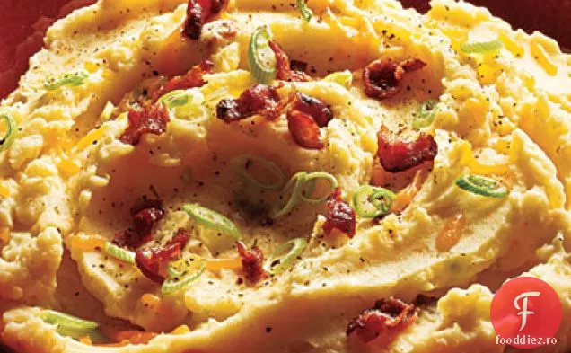 Piure de cartofi cu Bacon și Cheddar