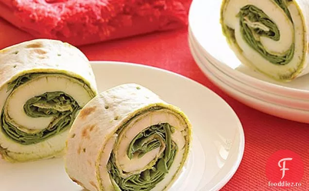 Învelișuri De Rucola Pesto