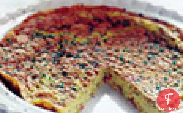 Frittata cu Pancetta și mentă
