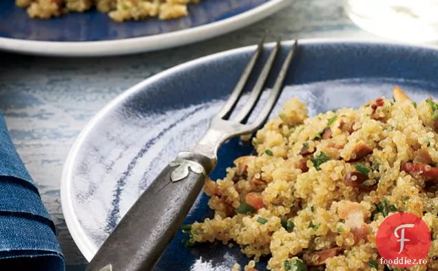 Bacon Quinoa cu migdale și ierburi