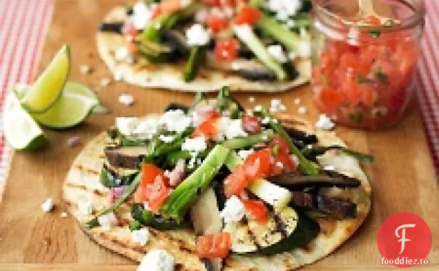 Tostadas de legume la grătar