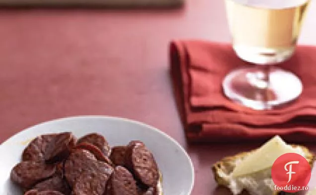 Chorizo prăjit în tigaie cu oțet de Sherry