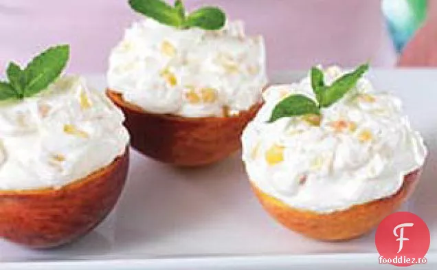 Cupe cu cremă Peaches 'n